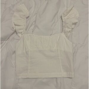 Discontinued Free People Ruffle Sleeve Tank